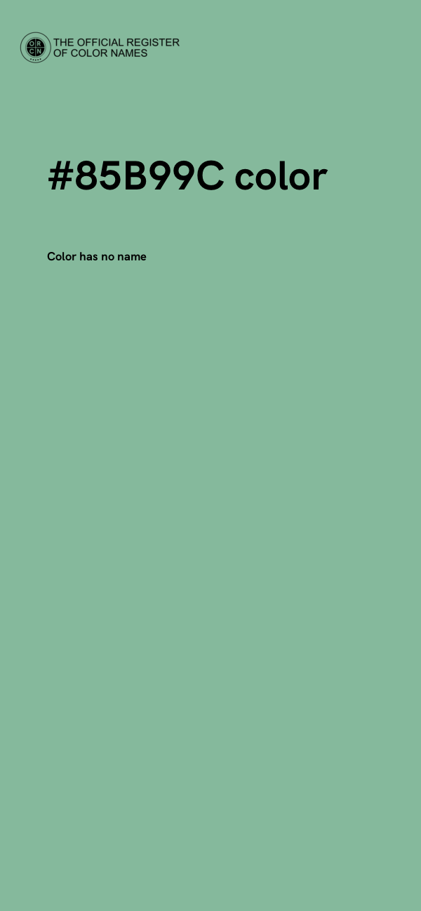 #85B99C color image