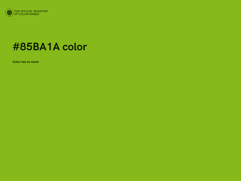 #85BA1A color image