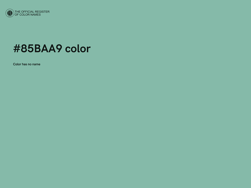 #85BAA9 color image