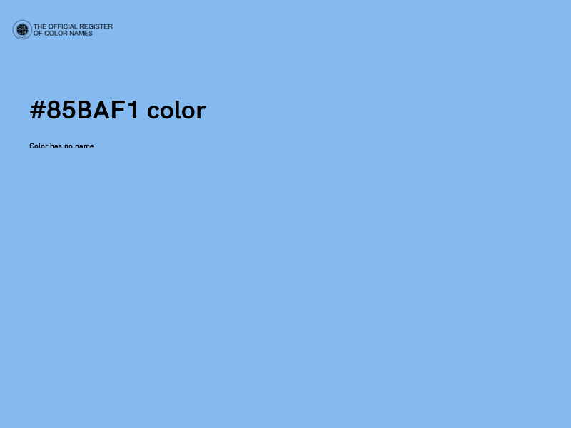 #85BAF1 color image