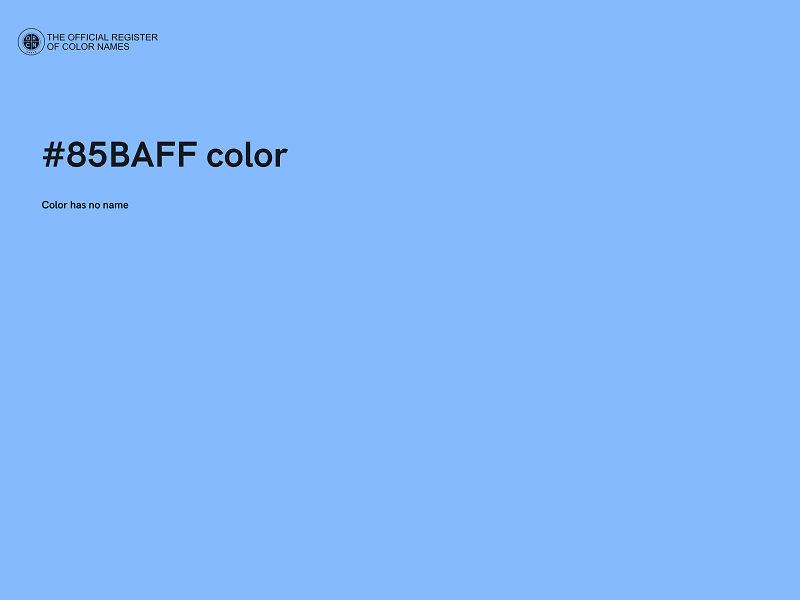 #85BAFF color image