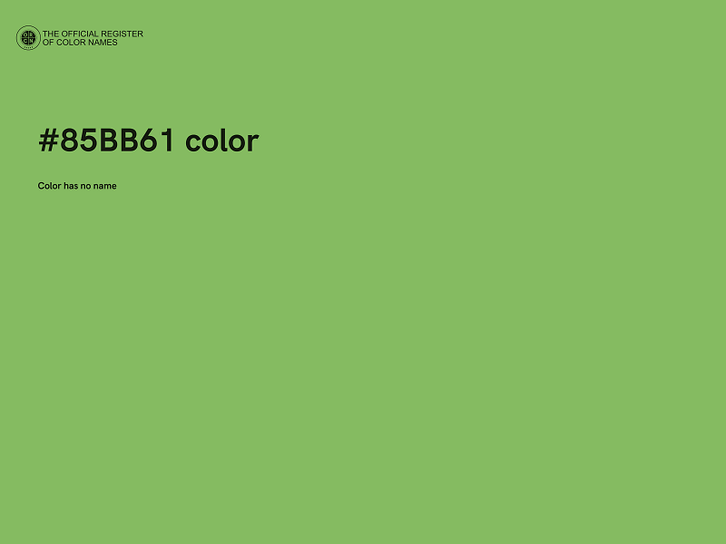#85BB61 color image