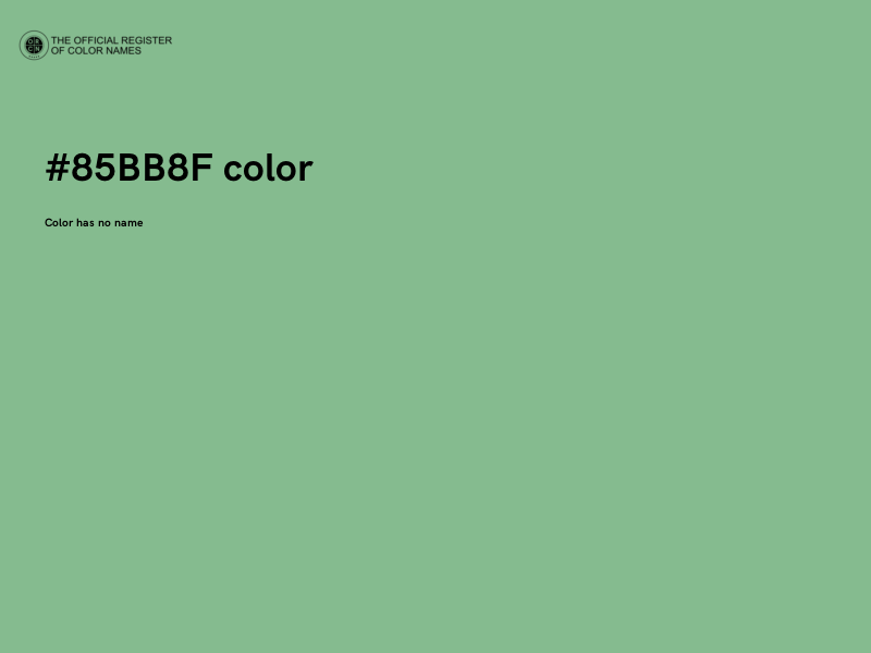 #85BB8F color image