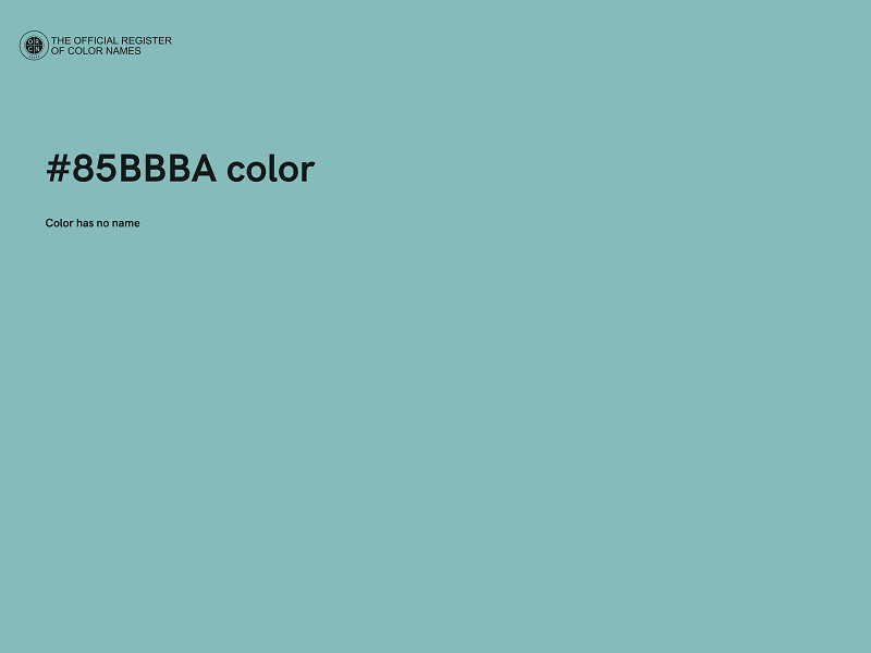 #85BBBA color image
