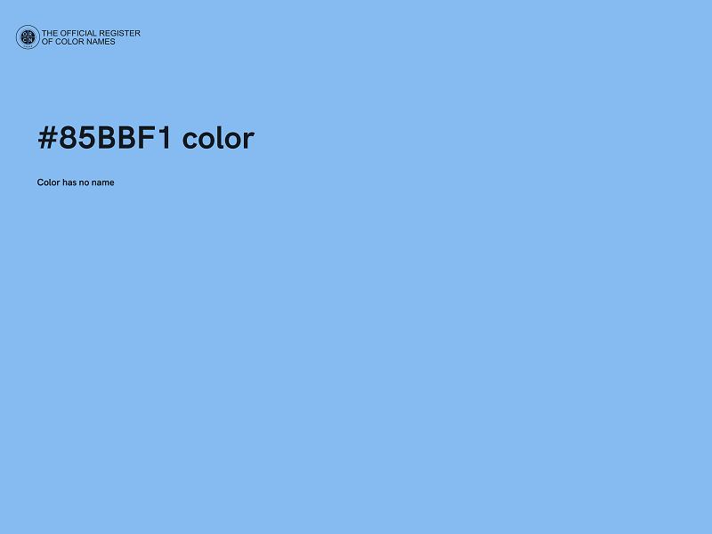 #85BBF1 color image