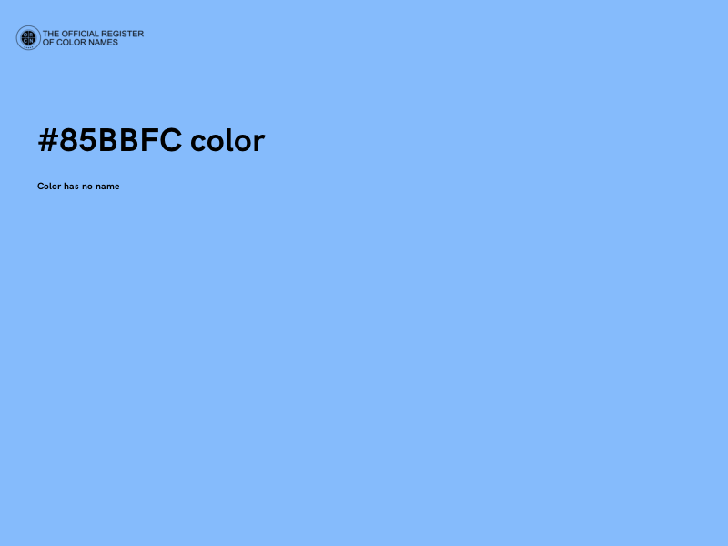 #85BBFC color image