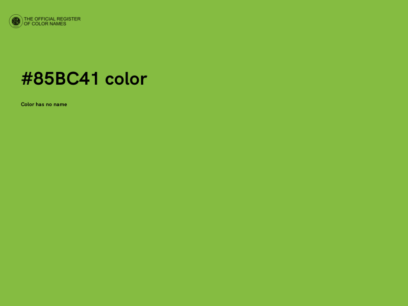 #85BC41 color image