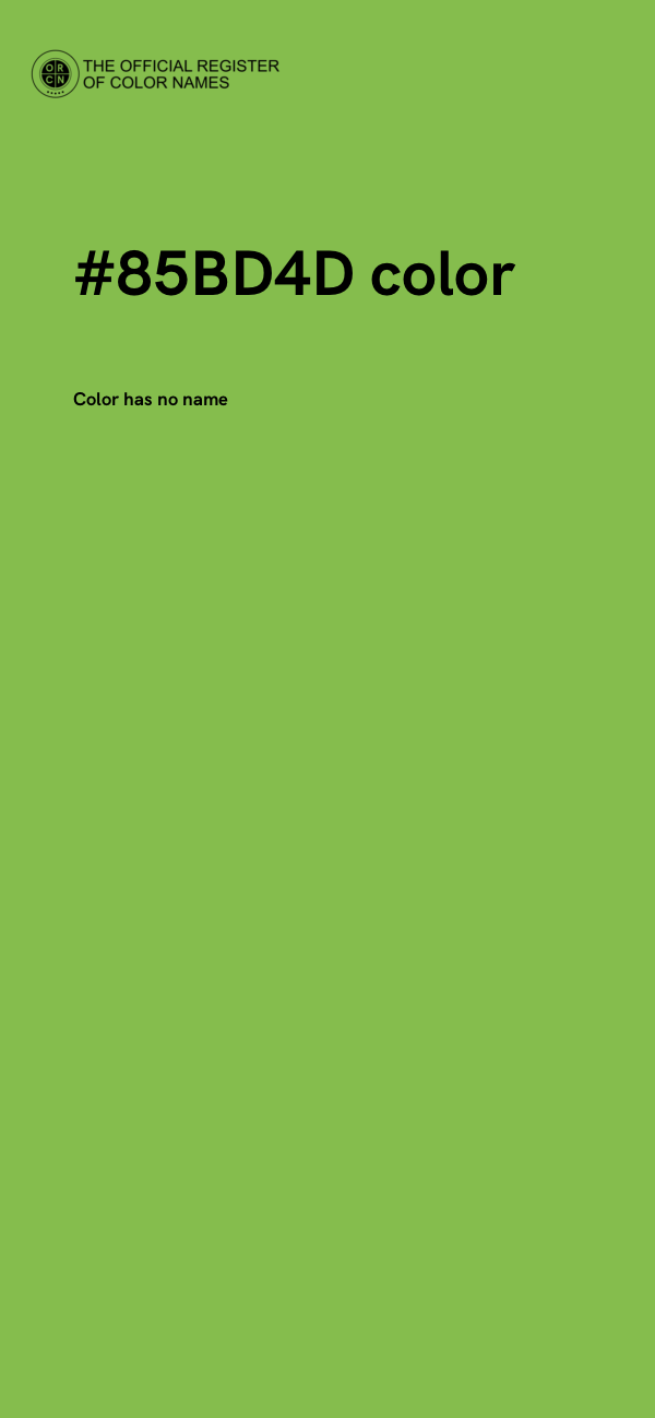 #85BD4D color image