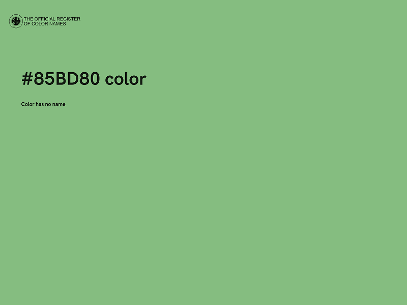 #85BD80 color image