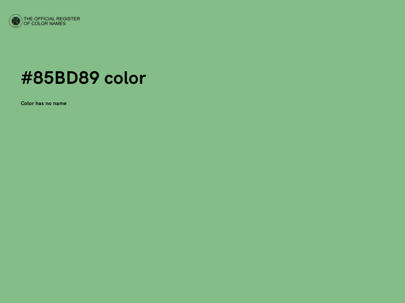 #85BD89 color image