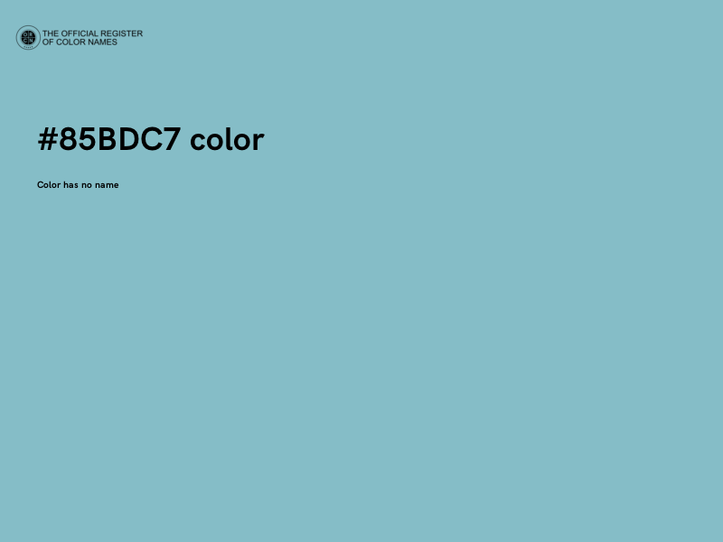 #85BDC7 color image