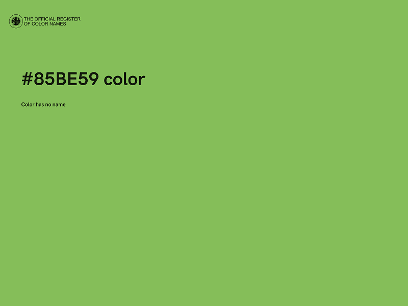 #85BE59 color image