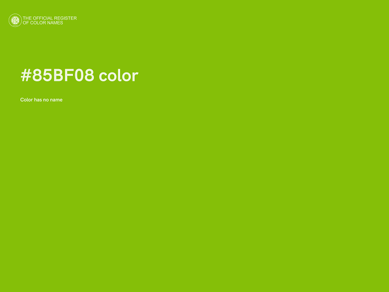 #85BF08 color image