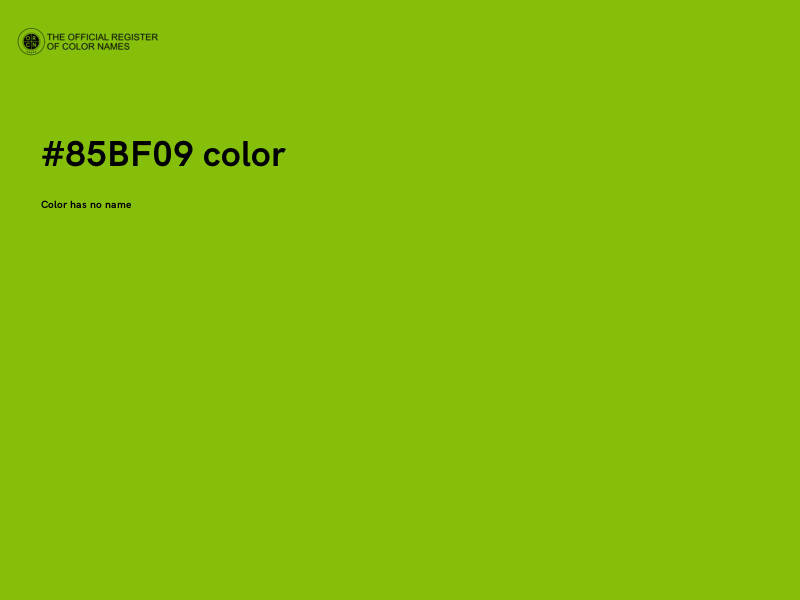 #85BF09 color image