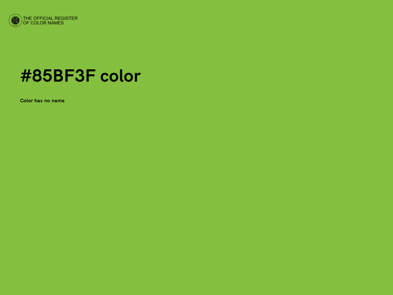 #85BF3F color image