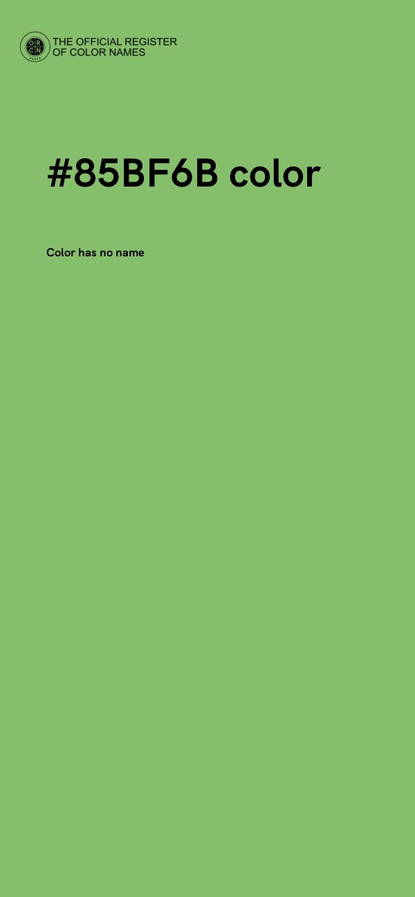 #85BF6B color image