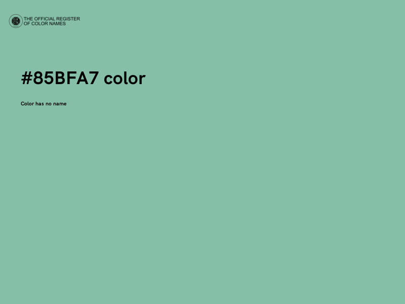 #85BFA7 color image