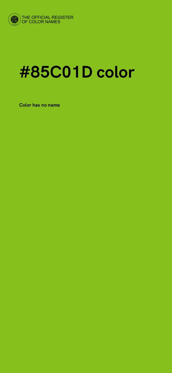#85C01D color image