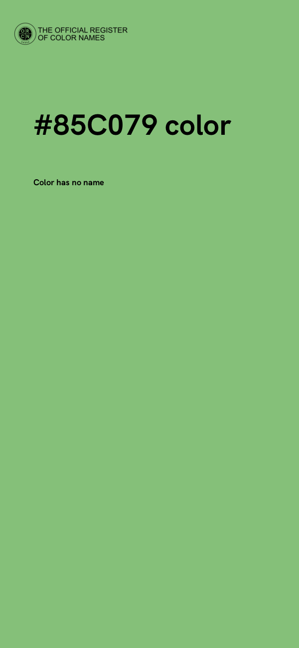 #85C079 color image