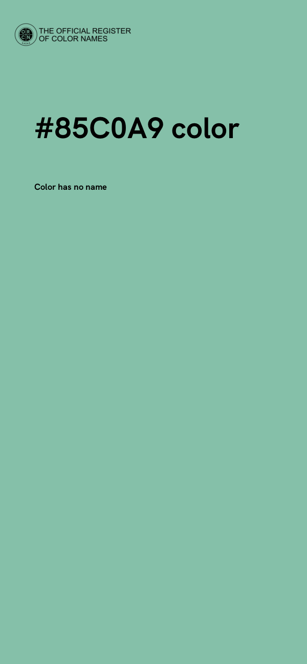 #85C0A9 color image