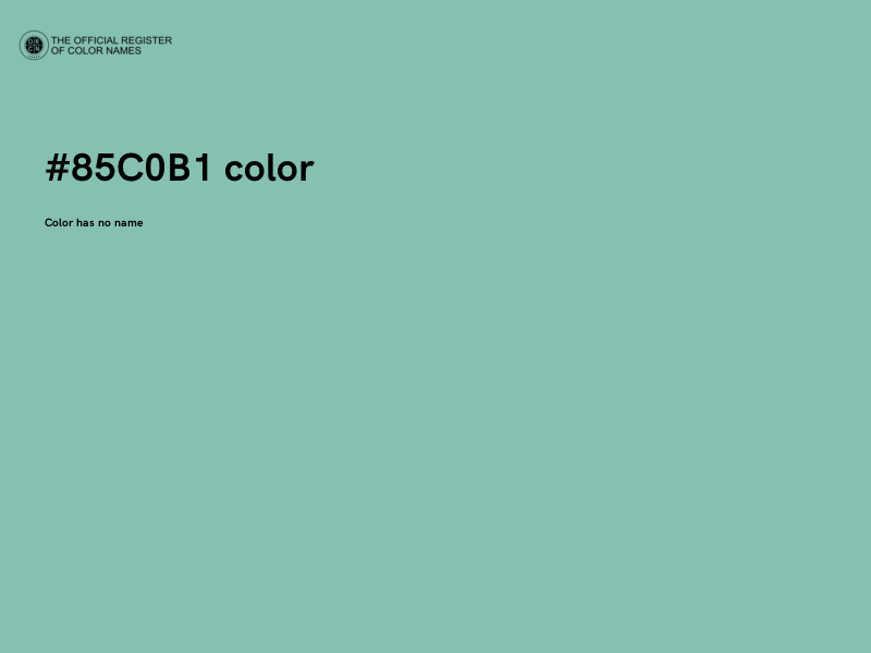 #85C0B1 color image