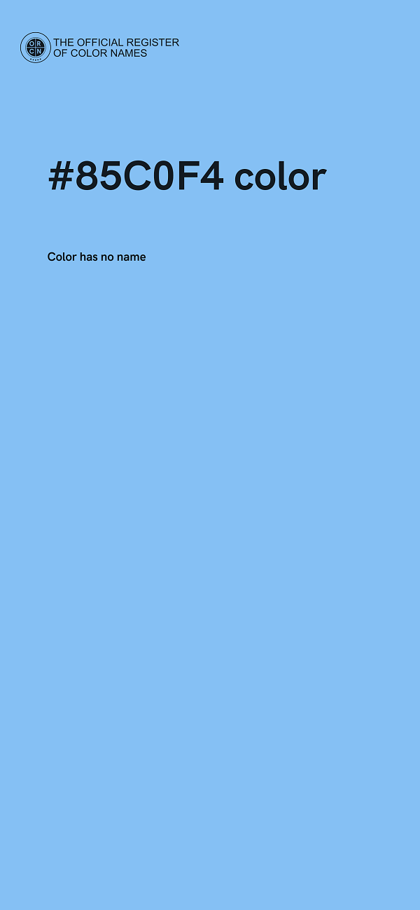 #85C0F4 color image