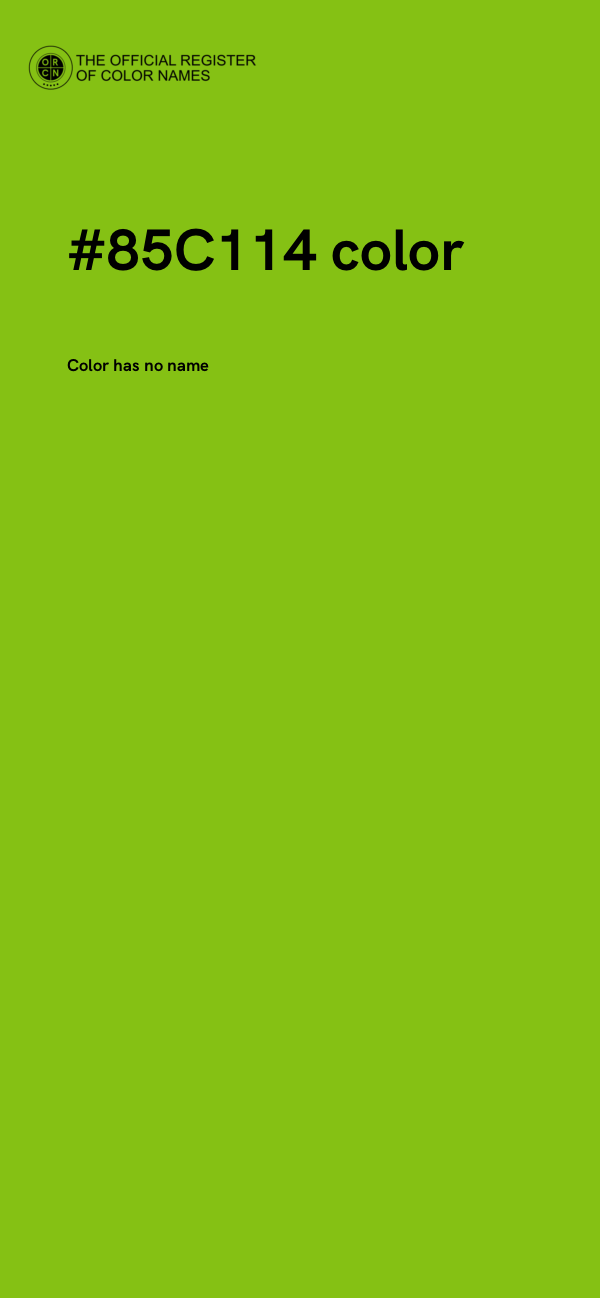 #85C114 color image