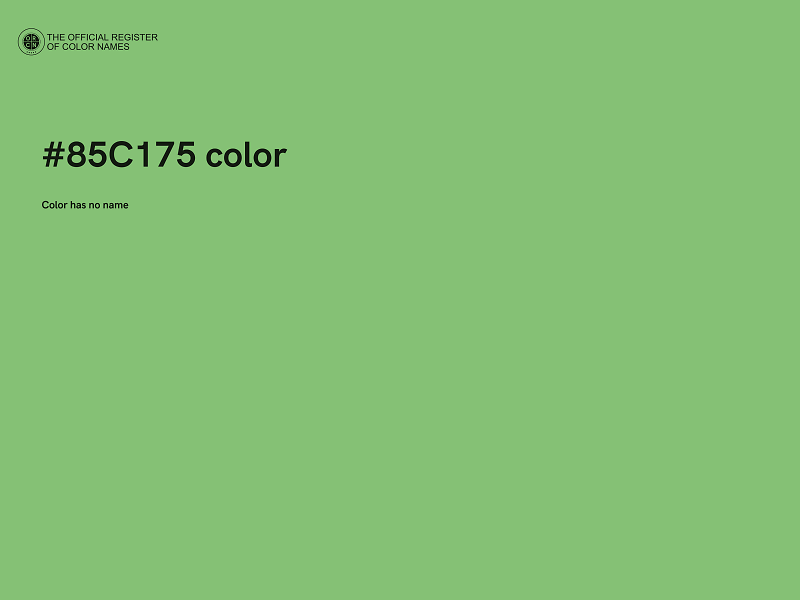 #85C175 color image