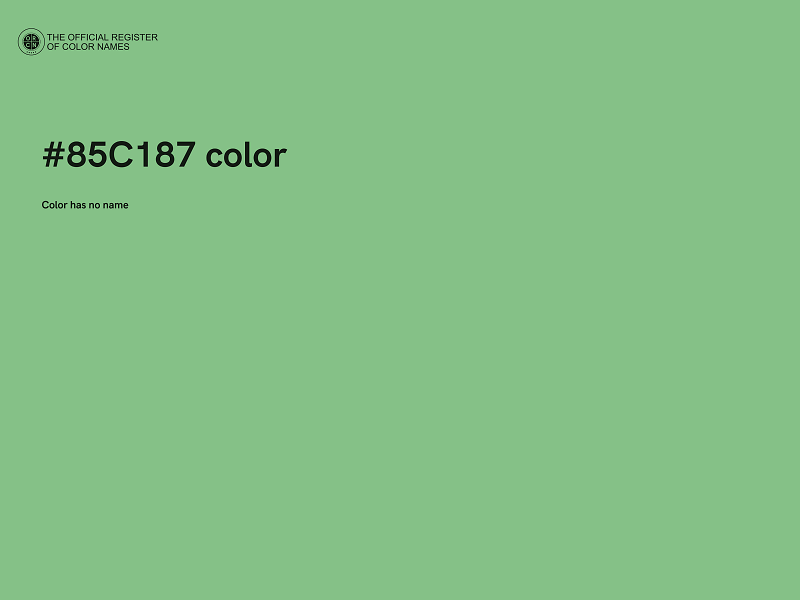 #85C187 color image