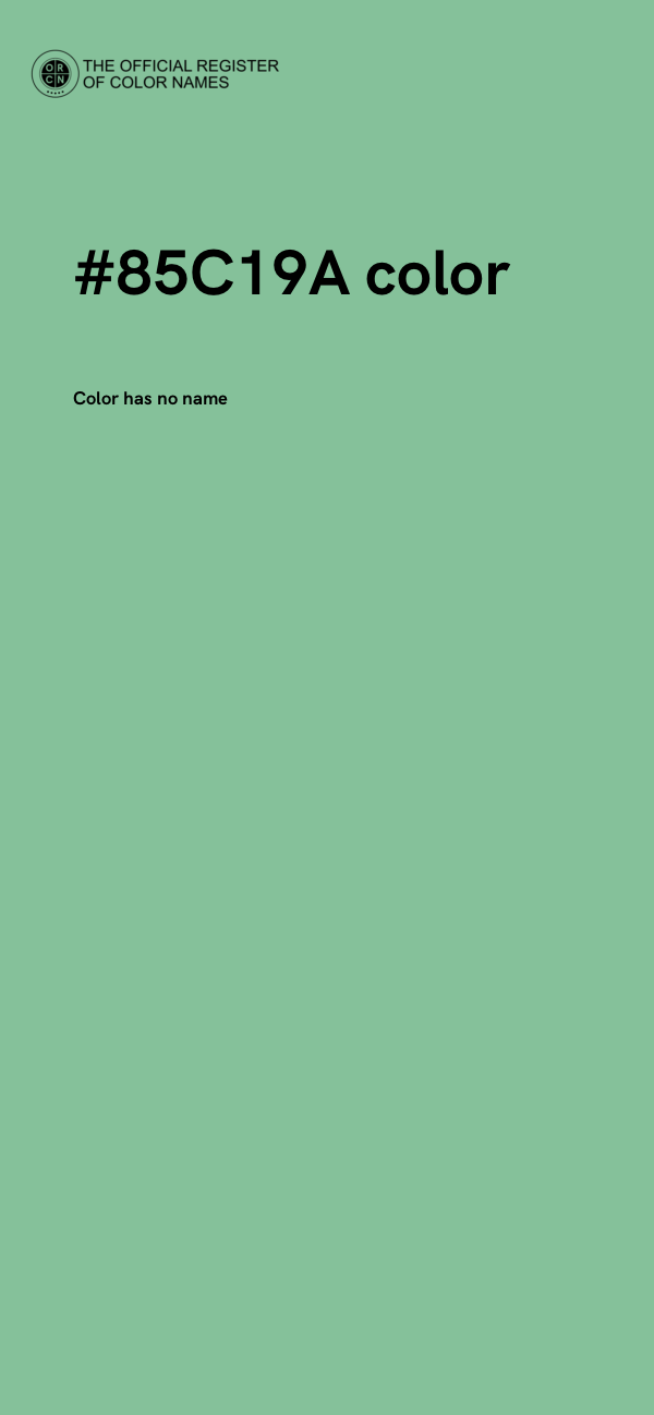 #85C19A color image