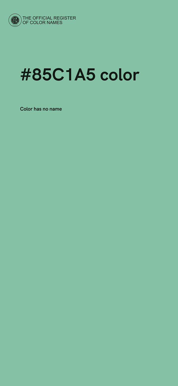 #85C1A5 color image