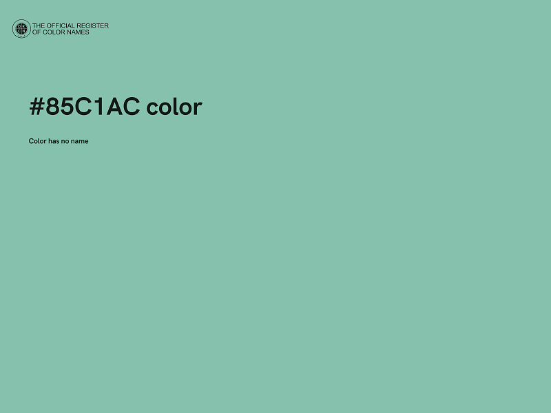 #85C1AC color image