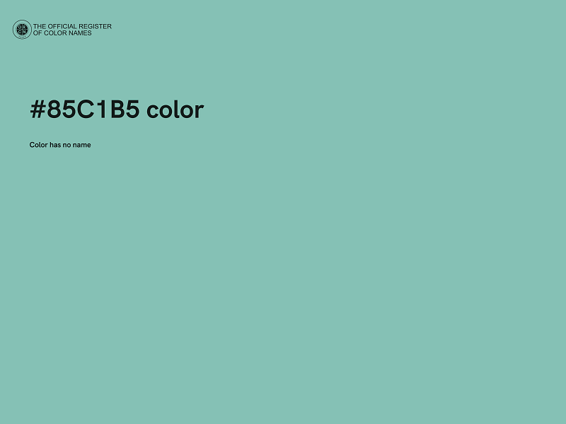 #85C1B5 color image