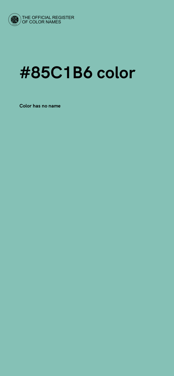 #85C1B6 color image
