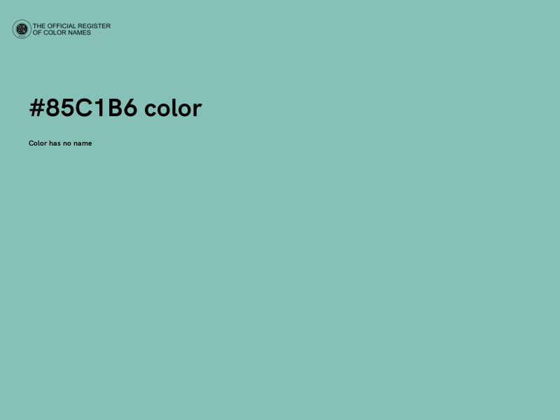 #85C1B6 color image