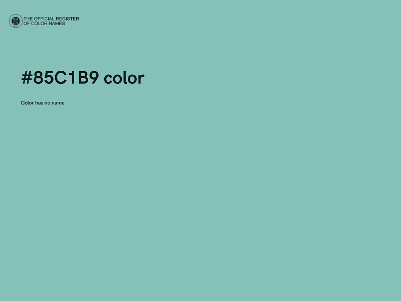 #85C1B9 color image