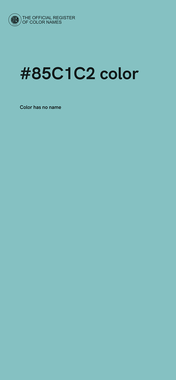 #85C1C2 color image