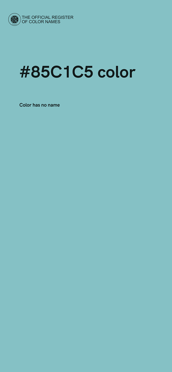 #85C1C5 color image