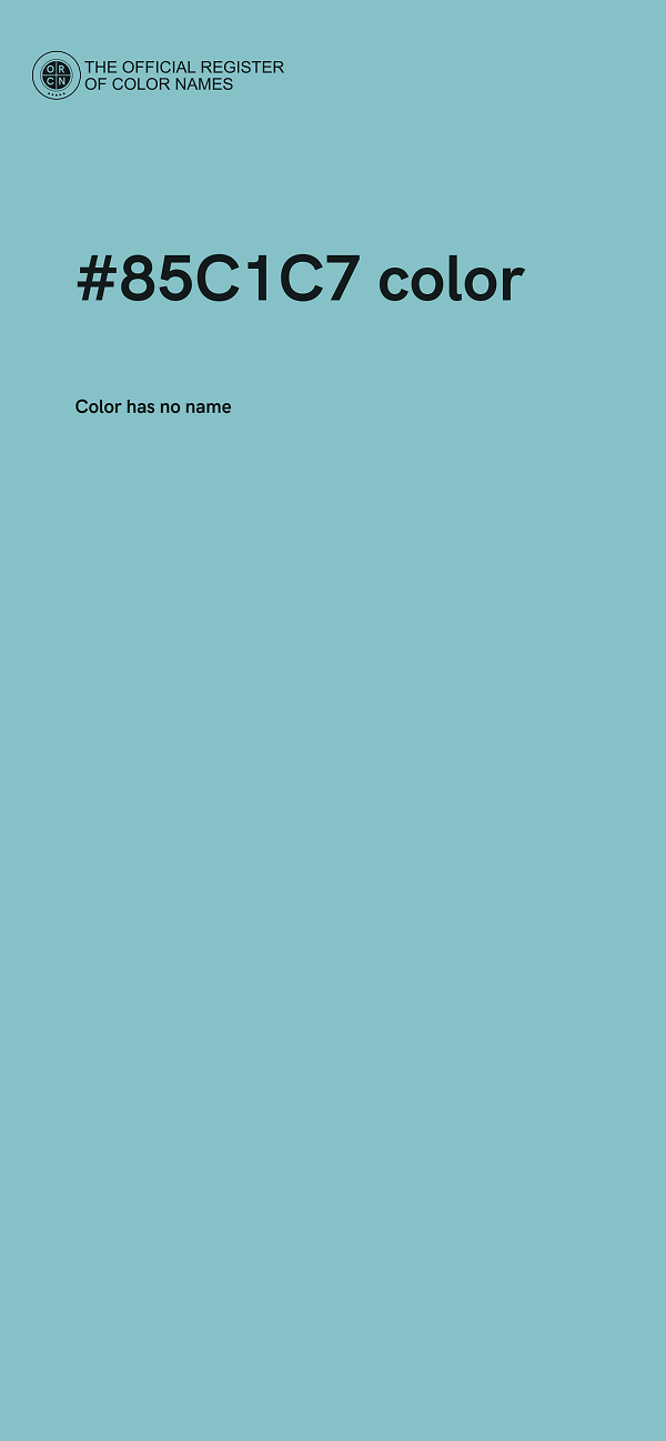 #85C1C7 color image
