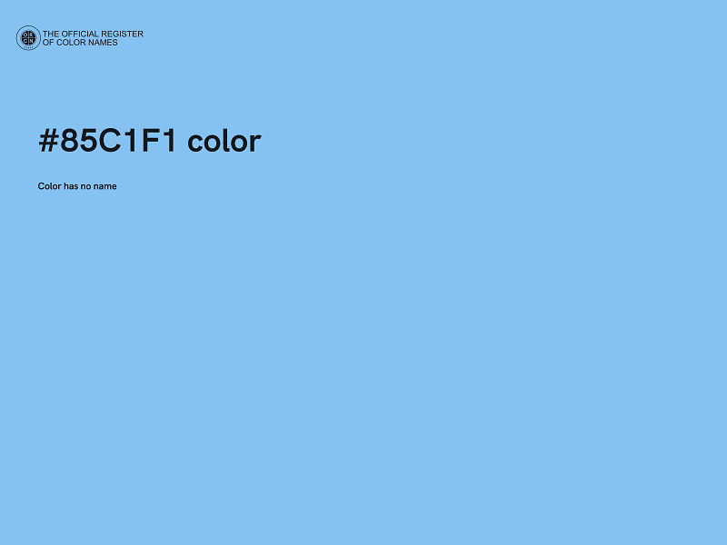 #85C1F1 color image