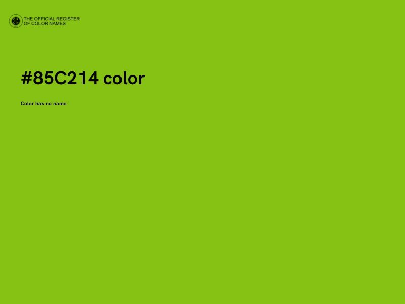 #85C214 color image
