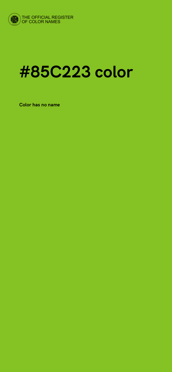 #85C223 color image