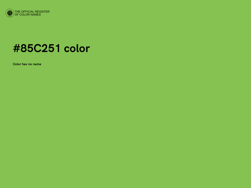 #85C251 color image