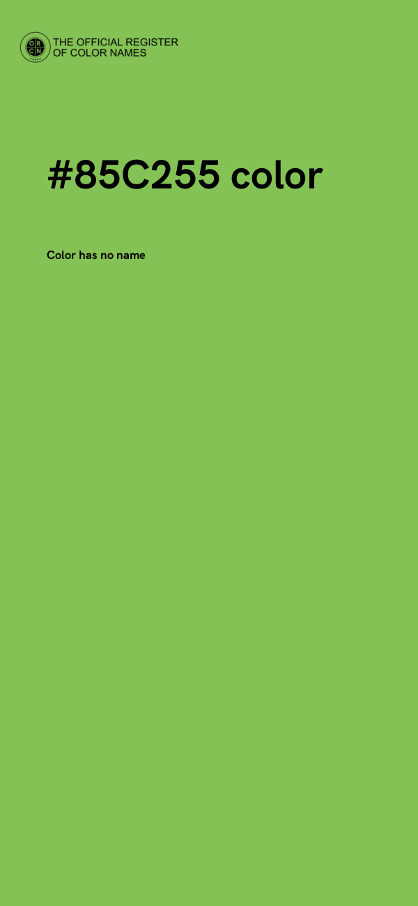 #85C255 color image
