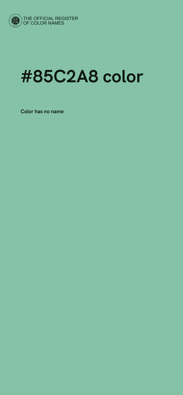 #85C2A8 color image