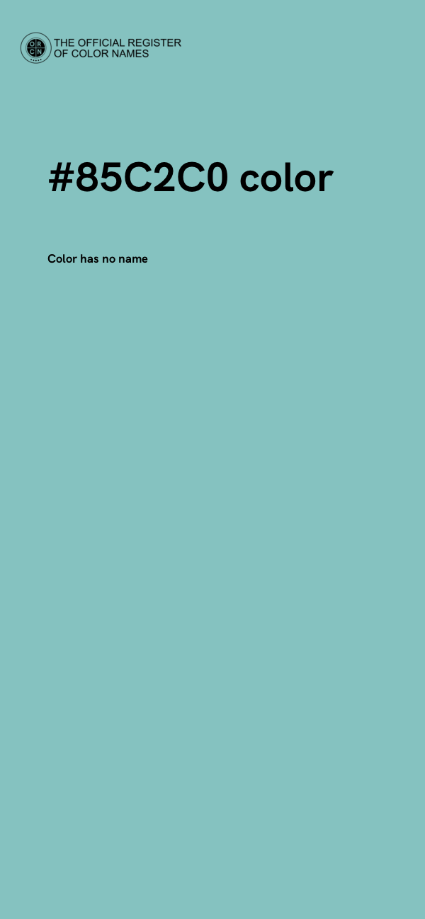 #85C2C0 color image