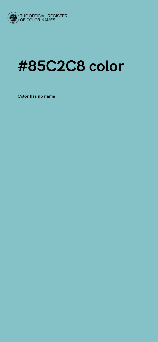 #85C2C8 color image