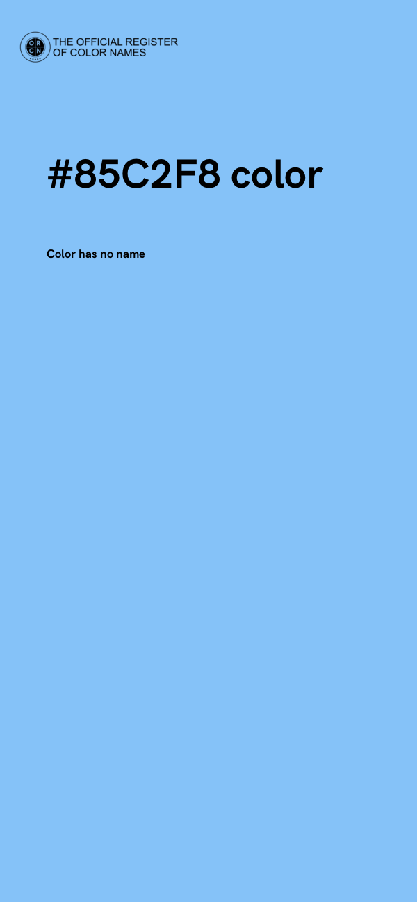 #85C2F8 color image