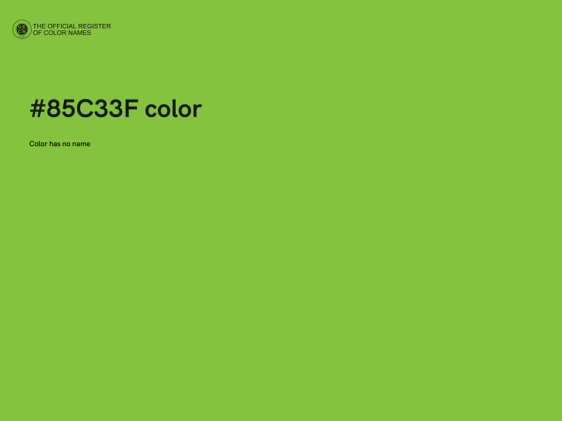 #85C33F color image