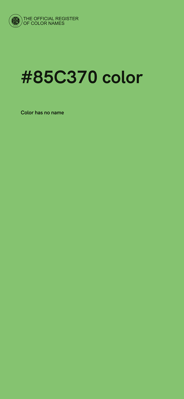#85C370 color image